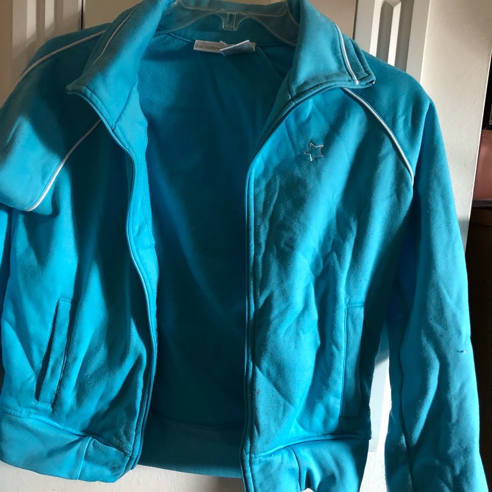 No Boundaries Blue Zip-up Jacket, Juniors size S